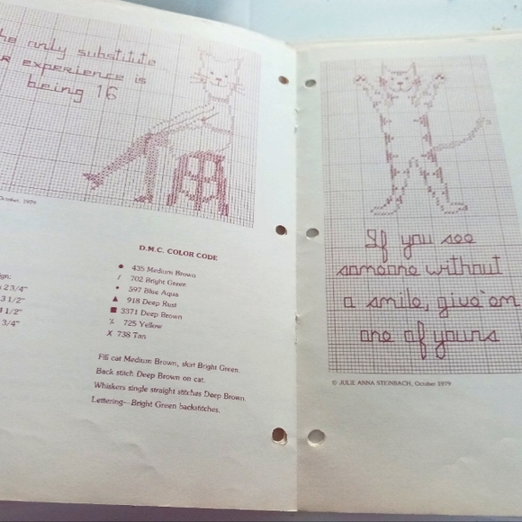 Vintage Cat Needlecraft and Embroidery Patterns Book - Picture 4 of 8